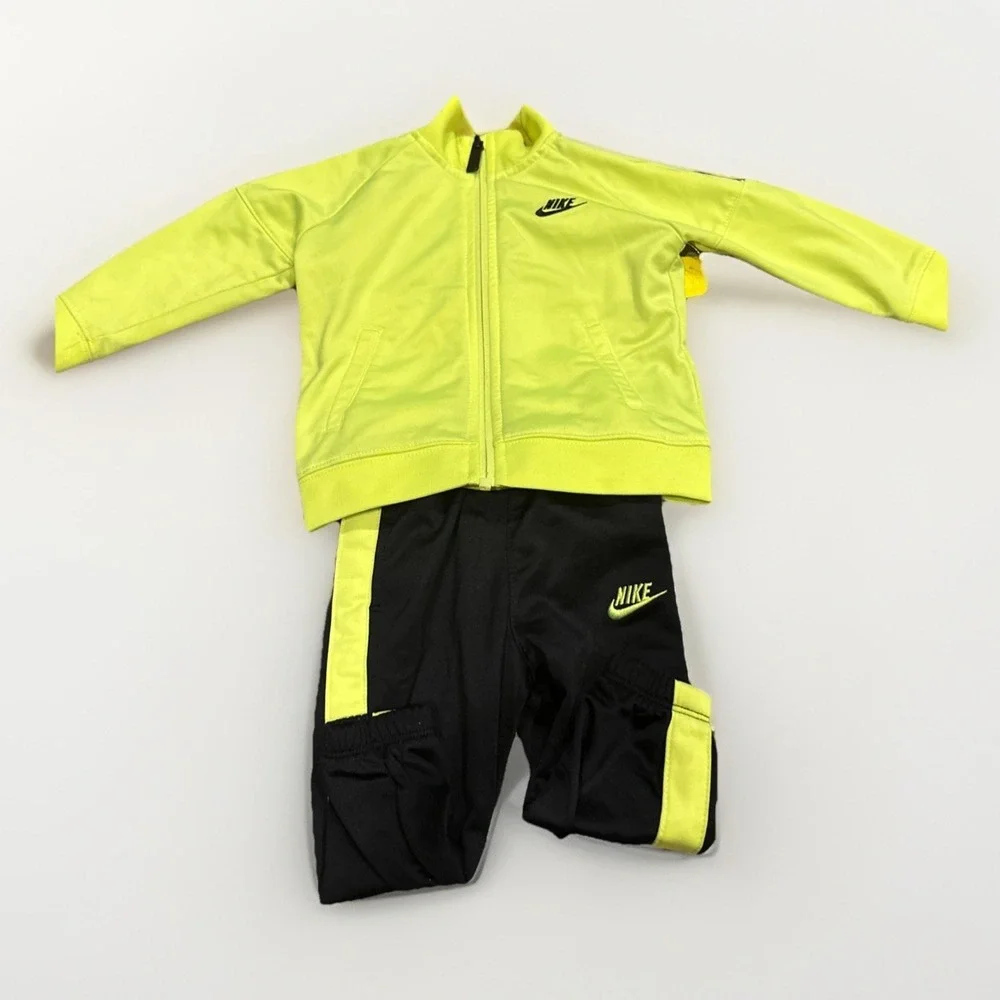 Nike Track Suit 12 Months Neon Green  2‎ Piece